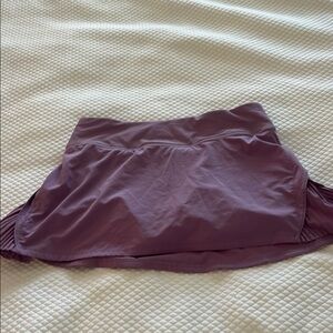 Lululemon purple play off the pleats skort